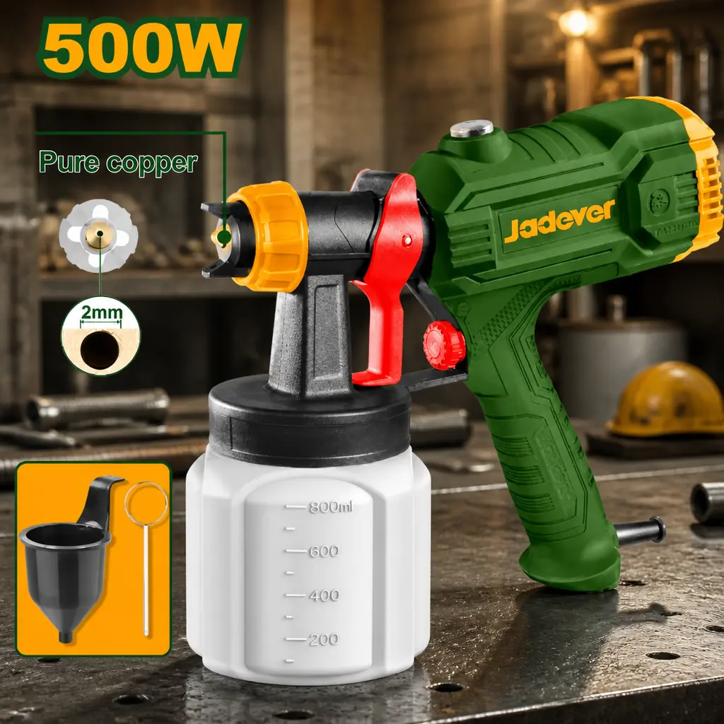 Pistola de pintar electrica 500w (800ml). Jadever caja